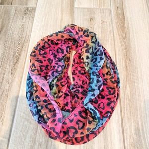 Rainbow infinity scarf